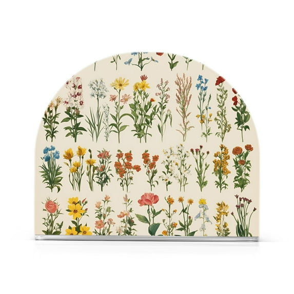 Yayeee Napkin Holder for Table Kitchen Paper Tissue Organization, Beige Wildflowers