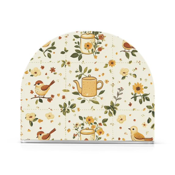 Yayeee Napkin Holder for Table Kitchen Paper Tissue Organization, Birds Sunflowers
