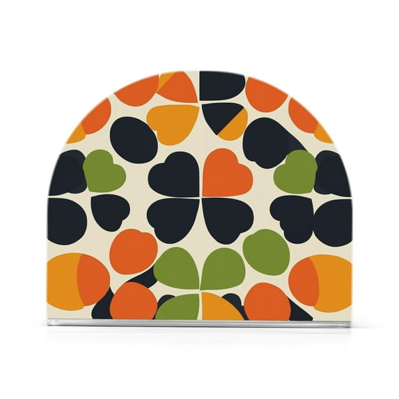 Yayeee Napkin Holder for Table Kitchen Paper Tissue Organization, Black Clover Pattern