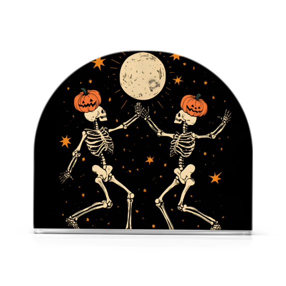 Yayeee Napkin Holder for Table Kitchen Paper Tissue Organization, Black Halloween Dancing