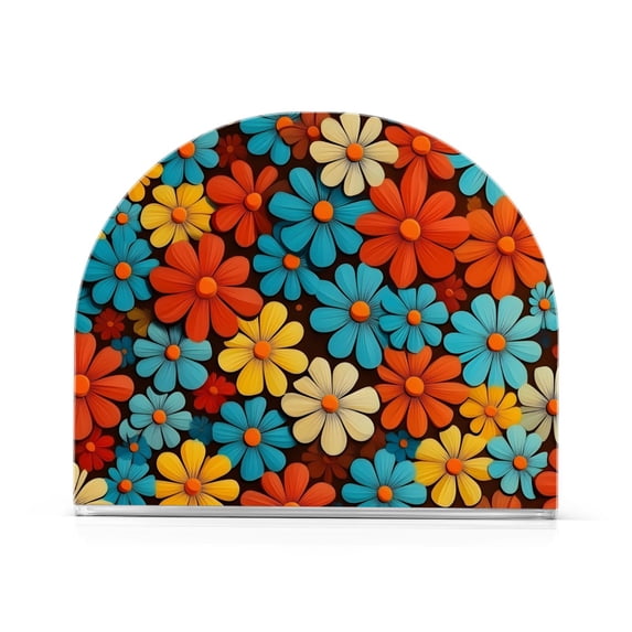Yayeee Napkin Holder for Table Kitchen Paper Tissue Organization, Blooming Flowers