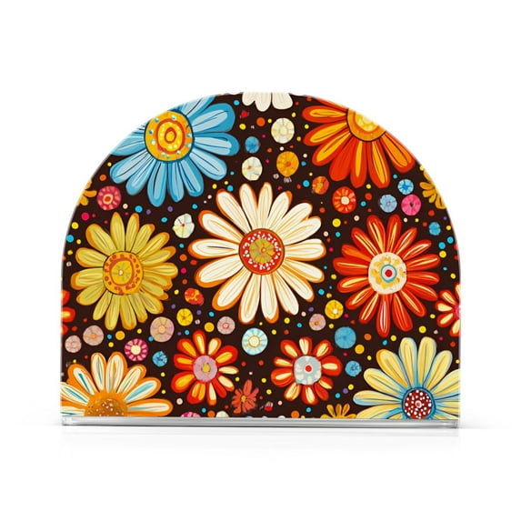 Yayeee Napkin Holder for Table Kitchen Paper Tissue Organization, Blooming Flowers