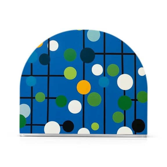 Yayeee Napkin Holder for Table Kitchen Paper Tissue Organization, Blue Abstract