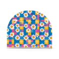 thumbnail image 1 of Yayeee Napkin Holder for Table Kitchen Paper Tissue Organization, Blue Checkered Daisy, 1 of 8