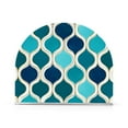 thumbnail image 1 of Yayeee Napkin Holder for Table Kitchen Paper Tissue Organization, Blue Geometric Pattern, 1 of 8