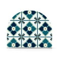 thumbnail image 1 of Yayeee Napkin Holder for Table Kitchen Paper Tissue Organization, Blue Mosaic Pattern, 1 of 8