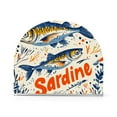 thumbnail image 1 of Yayeee Napkin Holder for Table Kitchen Paper Tissue Organization, Blue Sardines Pattern, 1 of 8