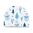 thumbnail image 1 of Yayeee Napkin Holder for Table Kitchen Paper Tissue Organization, Blue Simple Cartoon Snowmen, 1 of 8