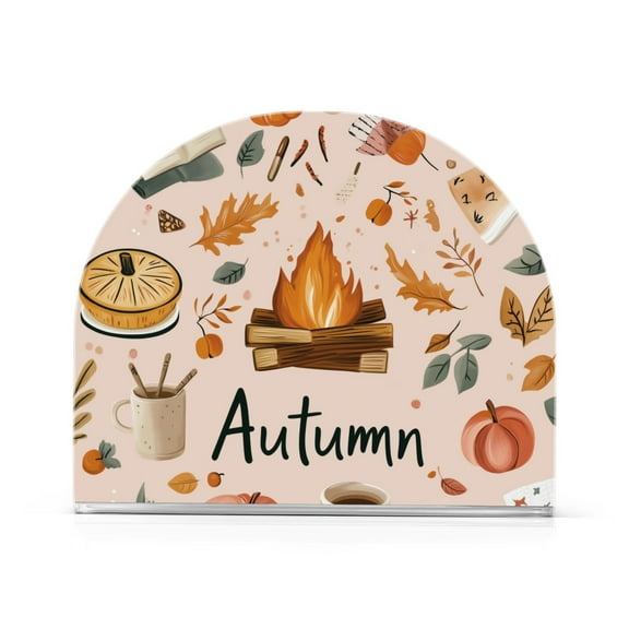 Yayeee Napkin Holder for Table Kitchen Paper Tissue Organization, Campfire Pattern