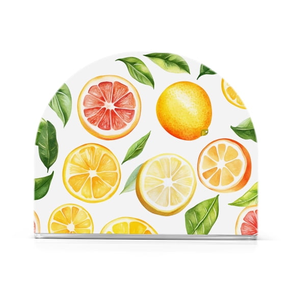 Yayeee Napkin Holder for Table Kitchen Paper Tissue Organization, Candy Lemon