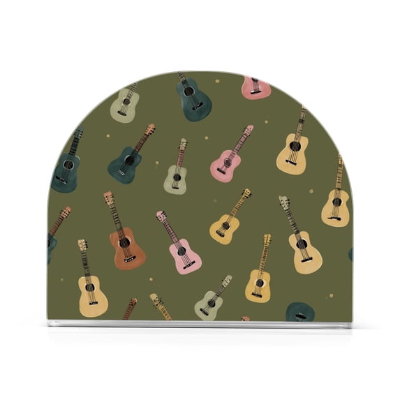 Yayeee Napkin Holder for Table Kitchen Paper Tissue Organization, Cartoon Guitar Pattern