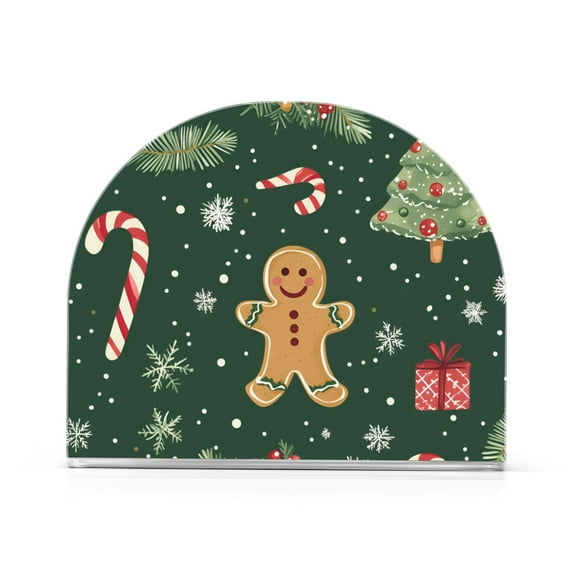 Yayeee Napkin Holder for Table Kitchen Paper Tissue Organization, Christmas Gingerbread