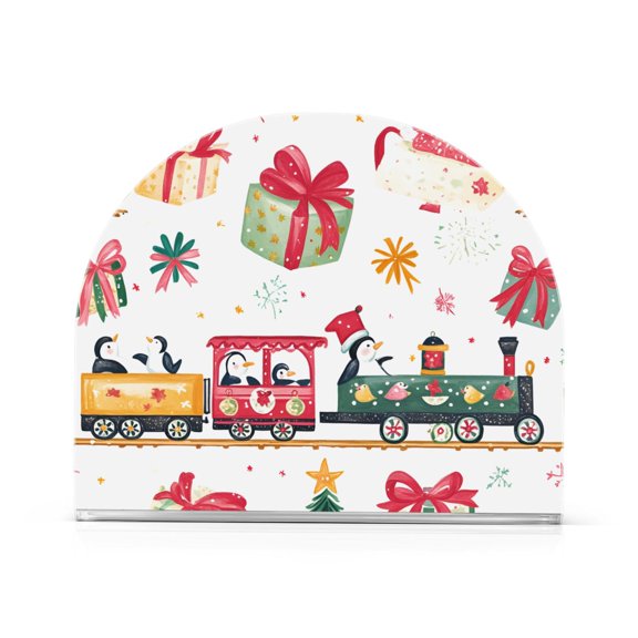 Yayeee Napkin Holder for Table Kitchen Paper Tissue Organization, Christmas Penguin