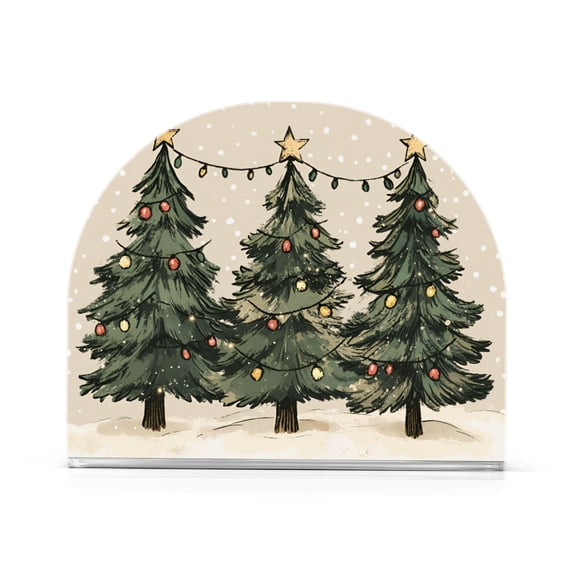 Yayeee Napkin Holder for Table Kitchen Paper Tissue Organization, Christmas Stars
