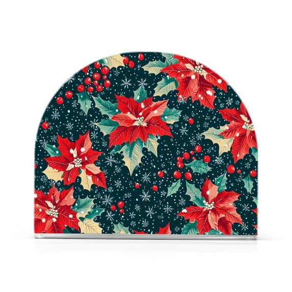 Yayeee Napkin Holder for Table Kitchen Paper Tissue Organization, Christmas Themed Leaves