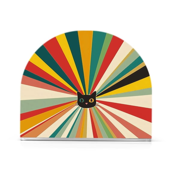 Yayeee Napkin Holder for Table Kitchen Paper Tissue Organization, Colorful Cat