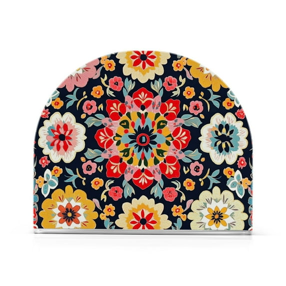 Yayeee Napkin Holder for Table Kitchen Paper Tissue Organization, Colorful Floral Pattern