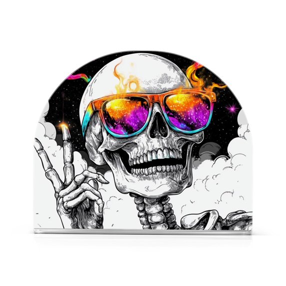 Yayeee Napkin Holder for Table Kitchen Paper Tissue Organization, Colorful Glasses