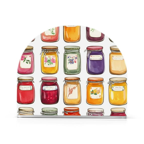 Yayeee Napkin Holder for Table Kitchen Paper Tissue Organization, Colorful Jam Jars