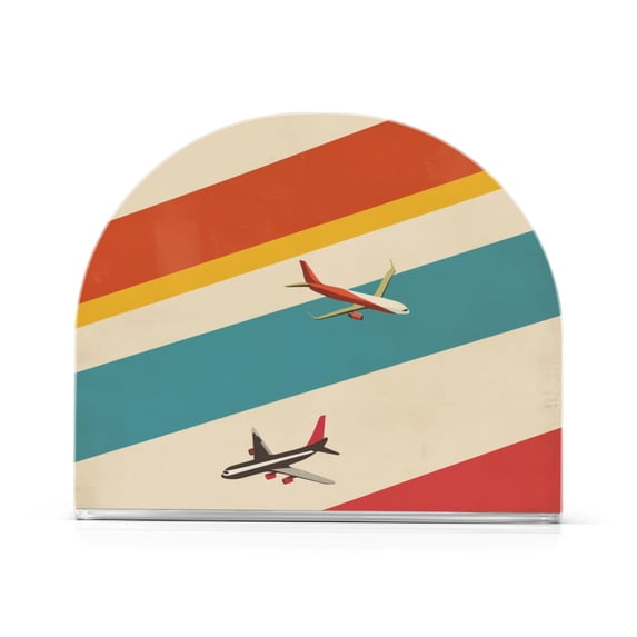 Yayeee Napkin Holder for Table Kitchen Paper Tissue Organization, Colorful Plane