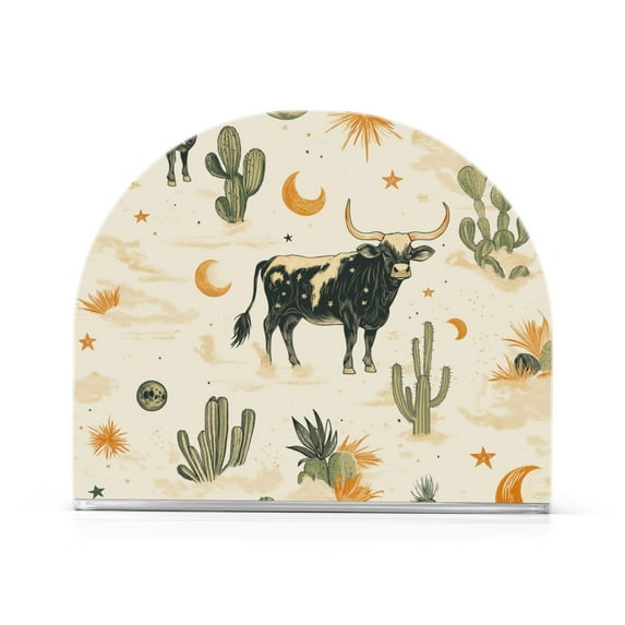 Yayeee Napkin Holder for Table Kitchen Paper Tissue Organization, Cowboy Pattern