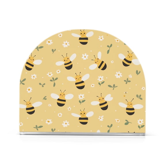 Yayeee Napkin Holder for Table Kitchen Paper Tissue Organization, Cute Bee Pattern
