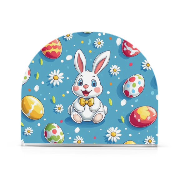 Yayeee Napkin Holder for Table Kitchen Paper Tissue Organization, Easter Bunny Pattern