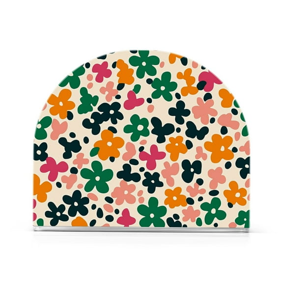 Yayeee Napkin Holder for Table Kitchen Paper Tissue Organization, Floral Blooms