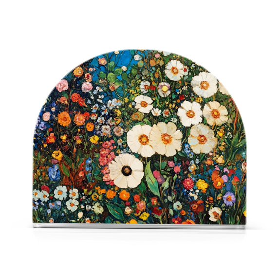 Yayeee Napkin Holder for Table Kitchen Paper Tissue Organization, Floral Garden