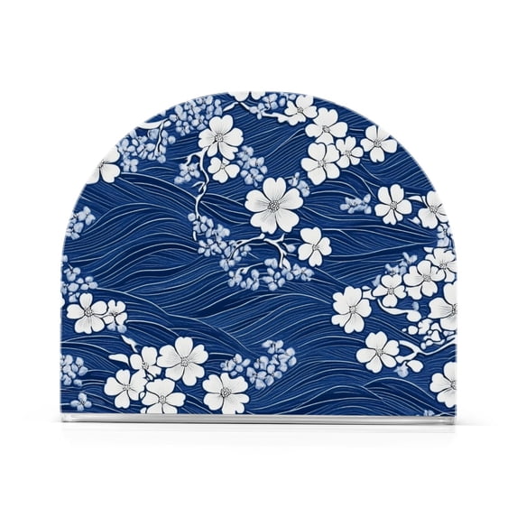 Yayeee Napkin Holder for Table Kitchen Paper Tissue Organization, Floral Ocean Waves