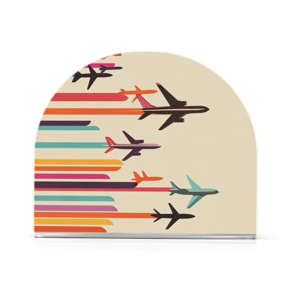 Yayeee Napkin Holder for Table Kitchen Paper Tissue Organization, Flying Planes