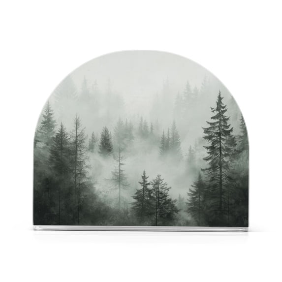 Yayeee Napkin Holder for Table Kitchen Paper Tissue Organization, Foggy Forest