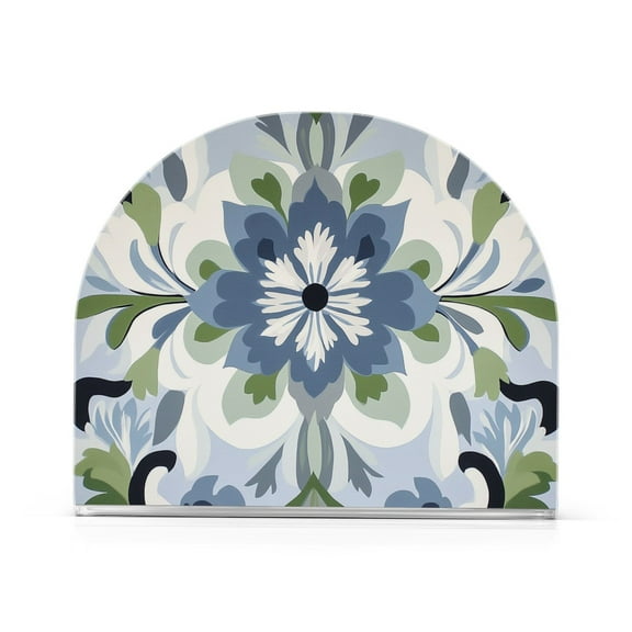 Yayeee Napkin Holder for Table Kitchen Paper Tissue Organization, Green Floral