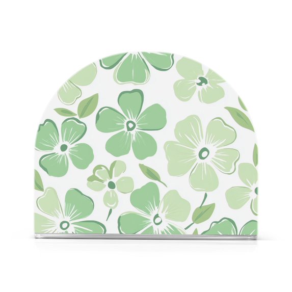 Yayeee Napkin Holder for Table Kitchen Paper Tissue Organization, Green Floral