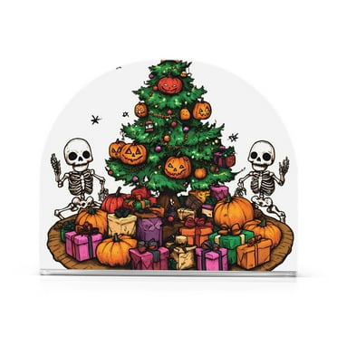 Yayeee Napkin Holder for Table Kitchen Paper Tissue Organization, Green Halloween Christmas Trees