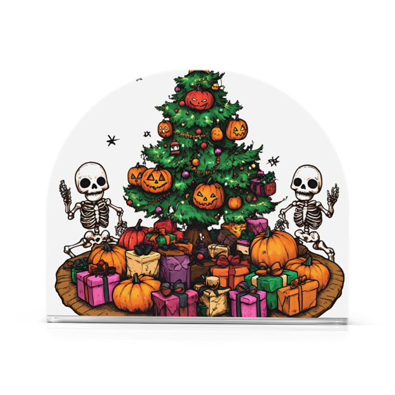 Yayeee Napkin Holder for Table Kitchen Paper Tissue Organization, Green Halloween Christmas Trees