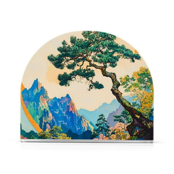 Yayeee Napkin Holder for Table Kitchen Paper Tissue Organization, Large Pine Tree