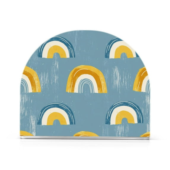 Yayeee Napkin Holder for Table Kitchen Paper Tissue Organization, Light Blue Rainbow
