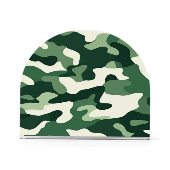 Yayeee Napkin Holder for Table Kitchen Paper Tissue Organization, Light Green Camouflage Design