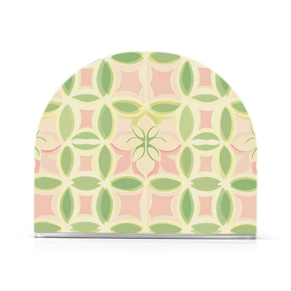 Yayeee Napkin Holder for Table Kitchen Paper Tissue Organization, Light Green Geometric