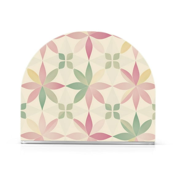 Yayeee Napkin Holder for Table Kitchen Paper Tissue Organization, Light Pink Geometric