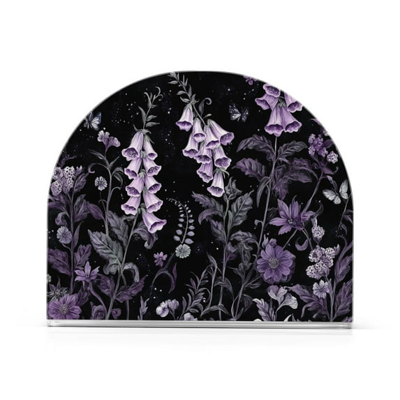 Yayeee Napkin Holder for Table Kitchen Paper Tissue Organization, Light Purple Flowers