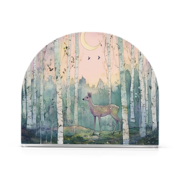 Yayeee Napkin Holder for Table Kitchen Paper Tissue Organization, Night Deer