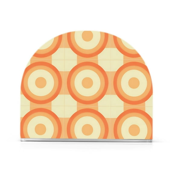 Yayeee Napkin Holder for Table Kitchen Paper Tissue Organization, Orange Circle