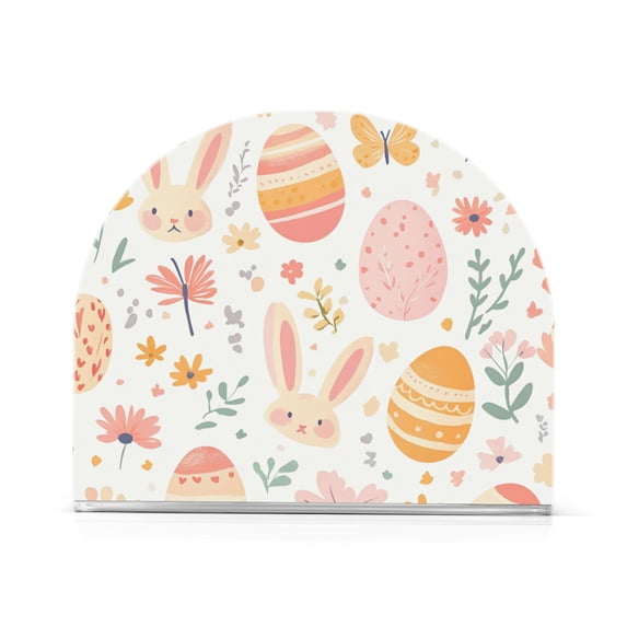 Yayeee Napkin Holder for Table Kitchen Paper Tissue Organization, Pink Easter Eggs