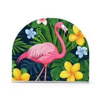 Yayeee Napkin Holder for Table Kitchen Paper Tissue Organization, Pink Flamingo Pattern
