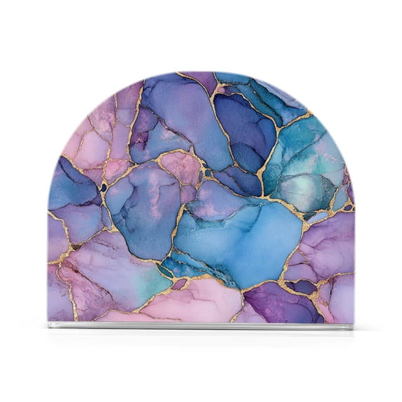 Yayeee Napkin Holder for Table Kitchen Paper Tissue Organization, Pink Marble Pattern