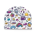 thumbnail image 1 of Yayeee Napkin Holder for Table Kitchen Paper Tissue Organization, Purple Doodle Pattern, 1 of 8