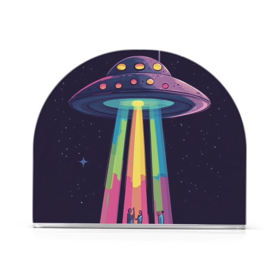 Yayeee Napkin Holder for Table Kitchen Paper Tissue Organization, Purple UFO