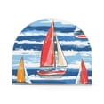 thumbnail image 1 of Yayeee Napkin Holder for Table Kitchen Paper Tissue Organization, Red Sailboats, 1 of 8